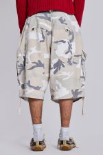 Snow Camo Cadet Cargo Shorts - Image 4