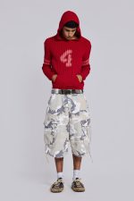 Snow Camo Cadet Cargo Shorts - Image 2