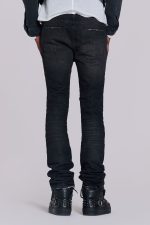 Washed Black Drain Jeans - Image 4