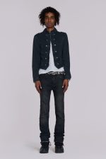 Washed Black Drain Jeans - Image 3