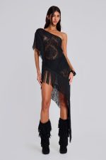Vivienne Lace Fringe Dress - Image 9