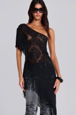 Vivienne Lace Fringe Dress - Image 5