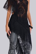 Vivienne Lace Fringe Dress - Image 11