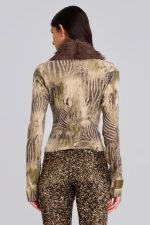 Tana Fur Trim Cardigan - Image 3