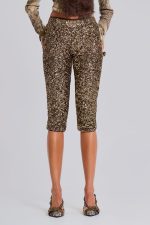 Dirty Cash Sequin Capris - Image 4