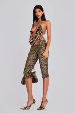 Asteria Backless Top in Cow Print - Image 4
