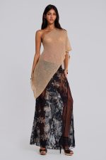 Infinity Multiway Knit Cape in Sand - Image 8