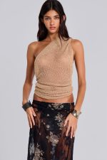 Infinity Multiway Knit Cape in Sand - Image 4