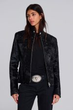 Black Real Leather Piston Jacket - Image 3