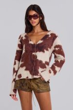 Cow Print Chuck Cardigan - Image 7