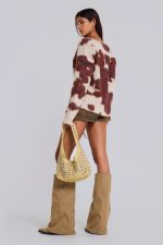 Cow Print Chuck Cardigan - Image 9