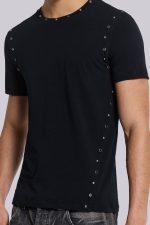Studded Black Mist T-Shirt - Image 4