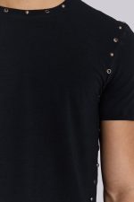 Studded Black Mist T-Shirt - Image 7