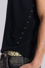 Studded Black Mist T-Shirt - Image 8