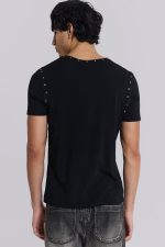 Studded Black Mist T-Shirt - Image 9
