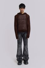 Open Gauge Knit Hoodie - Image 2