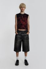 Ash Faux Leather Colossus Shorts - Image 6