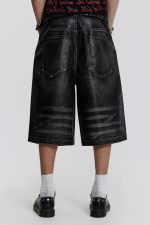 Ash Faux Leather Colossus Shorts - Image 3