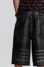 Ash Faux Leather Colossus Shorts - Image 4