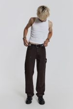 Brown Carpenter Jeans In Skate Fit - Image 2