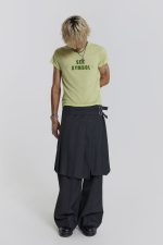 Grey Steel Pleated Skirt - Image 2