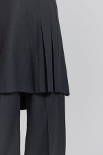 Grey Steel Pleated Skirt - Image 5