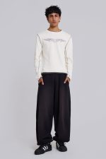 Black Baggy Cuffed Monster Joggers - Image 2
