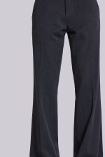 Grey Stacked Bootcut Suit Pants - Image 8