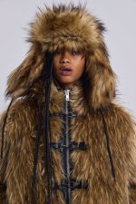 Blonde Fur Trapper Hat - Image 2