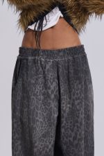 Charcoal Leopard Monster Joggers - Image 4