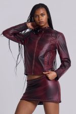 Oxblood Piston Jacket - Image 2