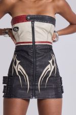 Xiva Motocross Faux Leather Dress - Image 8