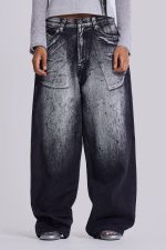 Black White Wash XL Colossus Jeans - Image 2