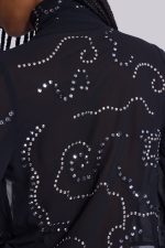Silvra Embellished Wrap Top - Image 12