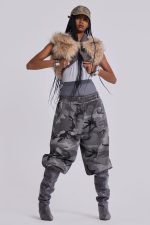 Black Baggy Camo Monster Joggers - Image 7