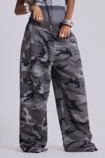 Black Baggy Camo Monster Joggers - Image 9