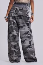 Black Baggy Camo Monster Joggers - Image 10