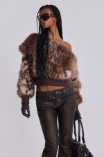 Brown Cooper PU Bootcut Jeans - Image 9