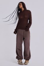 Open Gauge Knit Hoodie - Image 2