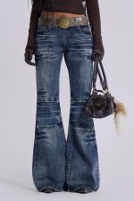 Mid Blue Drift Bootcut Jeans - Image 2