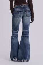 Mid Blue Drift Bootcut Jeans - Image 6