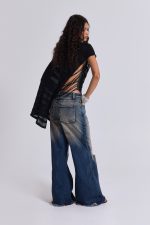 Vortex Baggy Flared Jeans - Image 4