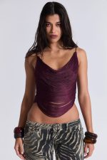 Lavinia Backless Fringe Top - Image 3