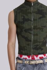 Camo Polar Knit Vest - Image 4