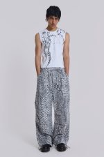 Snow Leopard Parachute Pants - Image 2