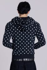 Mono Black Polkadot Hoodie - Image 4