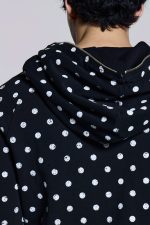 Mono Black Polkadot Hoodie - Image 5