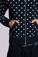 Mono Black Polkadot Hoodie - Image 6
