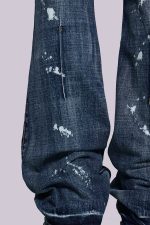 Vintage Blue Feather Drift Flared Jeans - Image 7