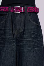 Creased Indigo Colossus Jorts - Image 5